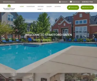 Stratfordgreenapartments.com(Apartments in Bloomingdale) Screenshot