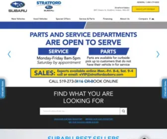 Stratfordsubaru.com(Stratford Subaru) Screenshot