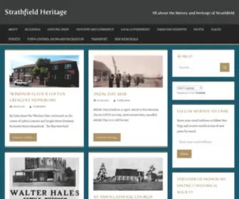 Strathfieldheritage.org(All about the history and heritage of Strathfield) Screenshot