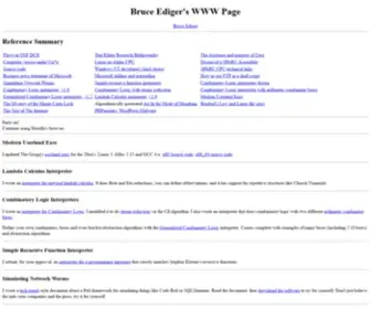 Stratigery.com(Bruce Ediger's web pages) Screenshot