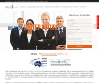 Stratixconsultants.ae(Best immigration consultants for US) Screenshot