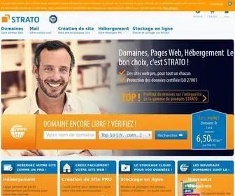 Strato.fr(Strato est un site marchand qui vous accompagne sur internet) Screenshot