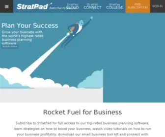 Stratpad.com(Business planning software and tools) Screenshot