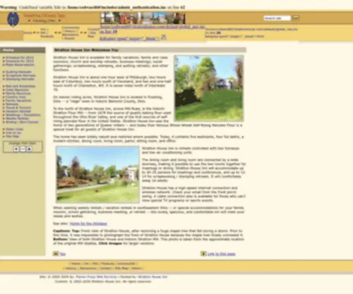 Strattonhouse.com(Stratton House Inn) Screenshot