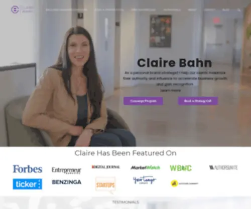 Stratusbranding.com(Claire Bahn) Screenshot