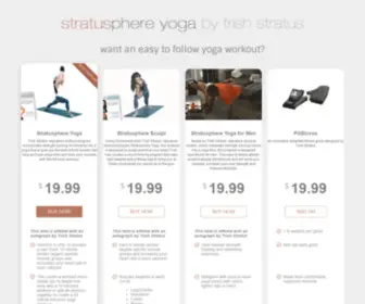 Stratusphereyoga.com(Stratusphere Yoga by Trish Stratus) Screenshot