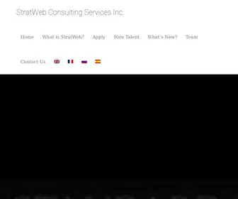 Stratweb.ca(StratWeb Consulting Services Inc) Screenshot