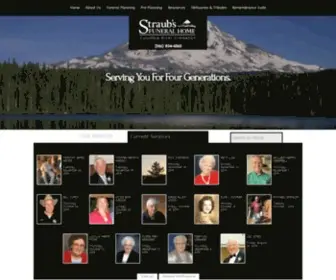 Straubsfuneralhome.com(Straub's Funeral Home) Screenshot