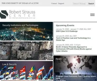 Strausscenter.org(The Strauss Center for International Security and Law) Screenshot