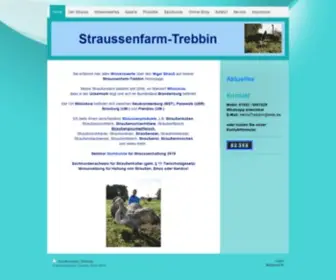 Straussenfarm-Trebbin.de(Straussenfarm-Trebbin, Home) Screenshot