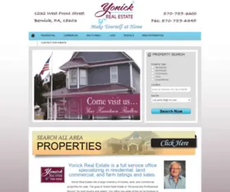 Strausserrealestate.com(Yonick Real Estate) Screenshot