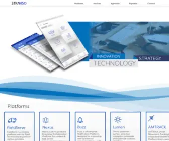 Straviso.com(A modular approach to empower digital intelligence to businesses) Screenshot