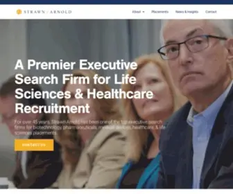 Strawnarnold.com(Premier provider of executive search to the life sciences and healthcare industries) Screenshot