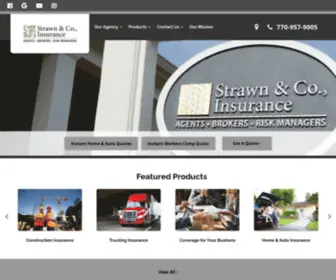 Strawninsurance.com(Home, Auto & Business Insurance) Screenshot