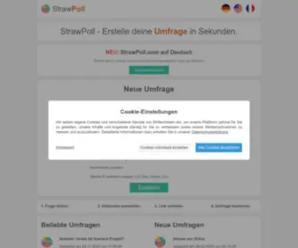 Strawpoll.de(Erstelle eine Umfrage in Sekunden) Screenshot