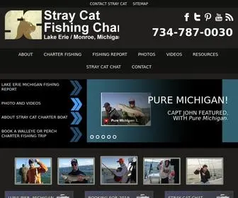 Straycatsportfishingcharters.com(Michigan Fishing Charters for Walleye & Perch on Lake Erie) Screenshot