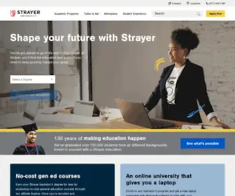 Strayer.edu Screenshot