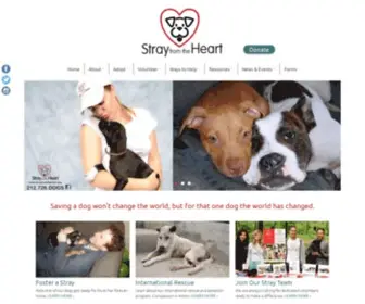 Strayfromtheheart.org(Our mission) Screenshot