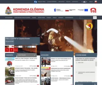 Straz.gov.pl(Strona Komendy Głównej Państwowej Straży Pożarnej) Screenshot