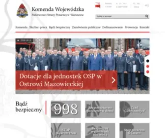 Straz.pl(Informacje na temat działań mazowieckich strażaków Mazovian State Fire Service kontakt) Screenshot