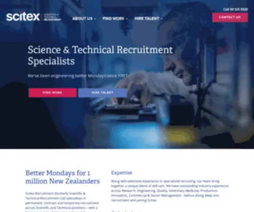 STR.co.nz(Scientific & Technical Recruitment Agency) Screenshot