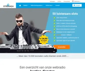 Stream24.nl(Home of web radio) Screenshot