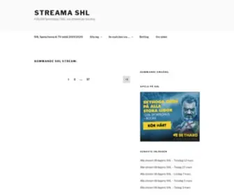 Streama-SHL-Hockey.se(Streama SHL) Screenshot