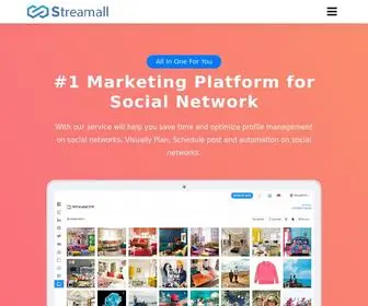 Streamall.net(Social Marketing Tool) Screenshot