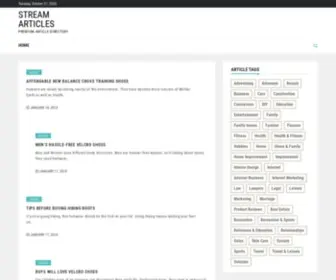 Streamarticles.com(Quality Articles) Screenshot