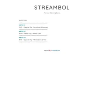 Streambol.com(streambol) Screenshot