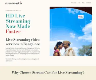 Streamcast.in(Live Streaming in Bangalore) Screenshot