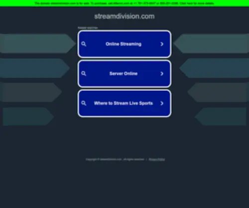 Streamdivision.com(Streamdivision) Screenshot