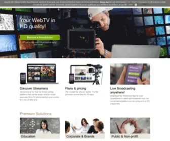 Streamera.tv(Live streaming video broadcast platform) Screenshot