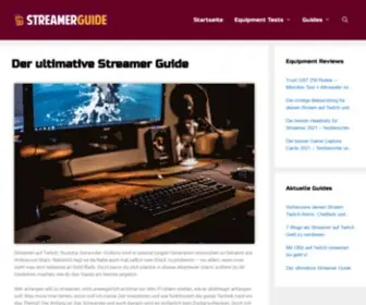 Streamerguide.de(Starte mit diesem Guide deine Streamer Karriere) Screenshot