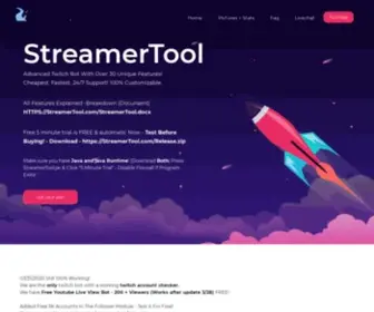 Streamertool.com(Twitch Viewbot) Screenshot