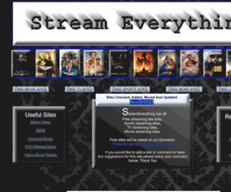 Streameverything.ca(Top Free Streaming Sites Canada USA UK) Screenshot
