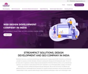 Streamfact.com(Web Design India) Screenshot