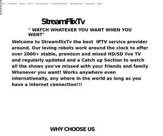 Streamflixtv.com(STREAMFLIXTV) Screenshot