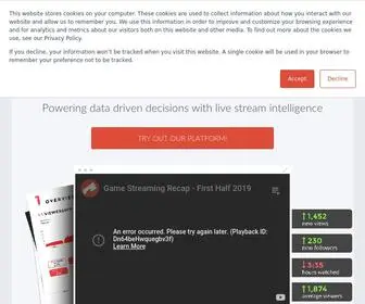 Streamhatchet.com(Esports Data and Analytics) Screenshot