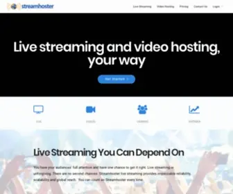 Streamhoster.com(Streamhoster) Screenshot
