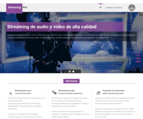 Streaming-Pro.com(Streaming de audio profesional) Screenshot