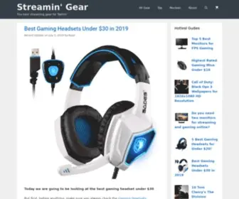 Streamingear.com(Streamin' Gear) Screenshot