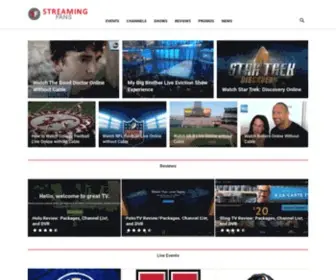 Streamingfans.com(Streaming Fans) Screenshot