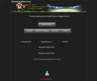 Streamingfoot.com(Les matchs de football en live) Screenshot