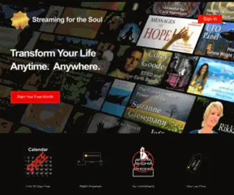 Streamingforthesoul.com(Streaming for the Soul) Screenshot