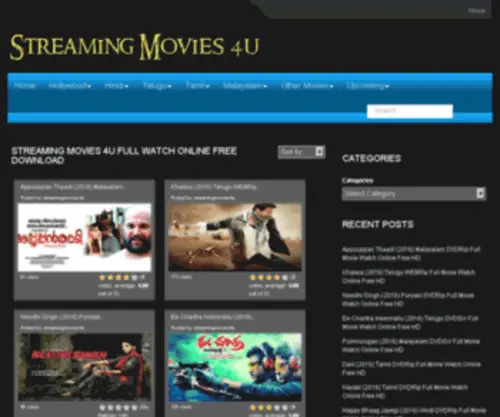 Streamingmovies4U.com(Streaming Movies 4u) Screenshot