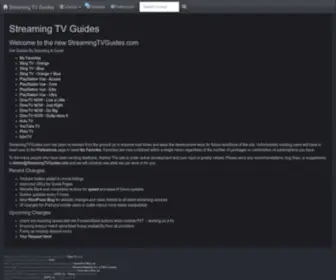 Streamingtvguides.com(Streaming TV Guides) Screenshot