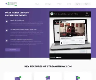 Streamitnow.com(Marketing Page) Screenshot