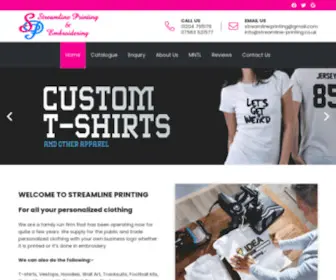 Streamline-Printing.co.uk(Streamline Printing) Screenshot