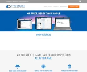 Streamlineas.com(Streamline Inspections) Screenshot